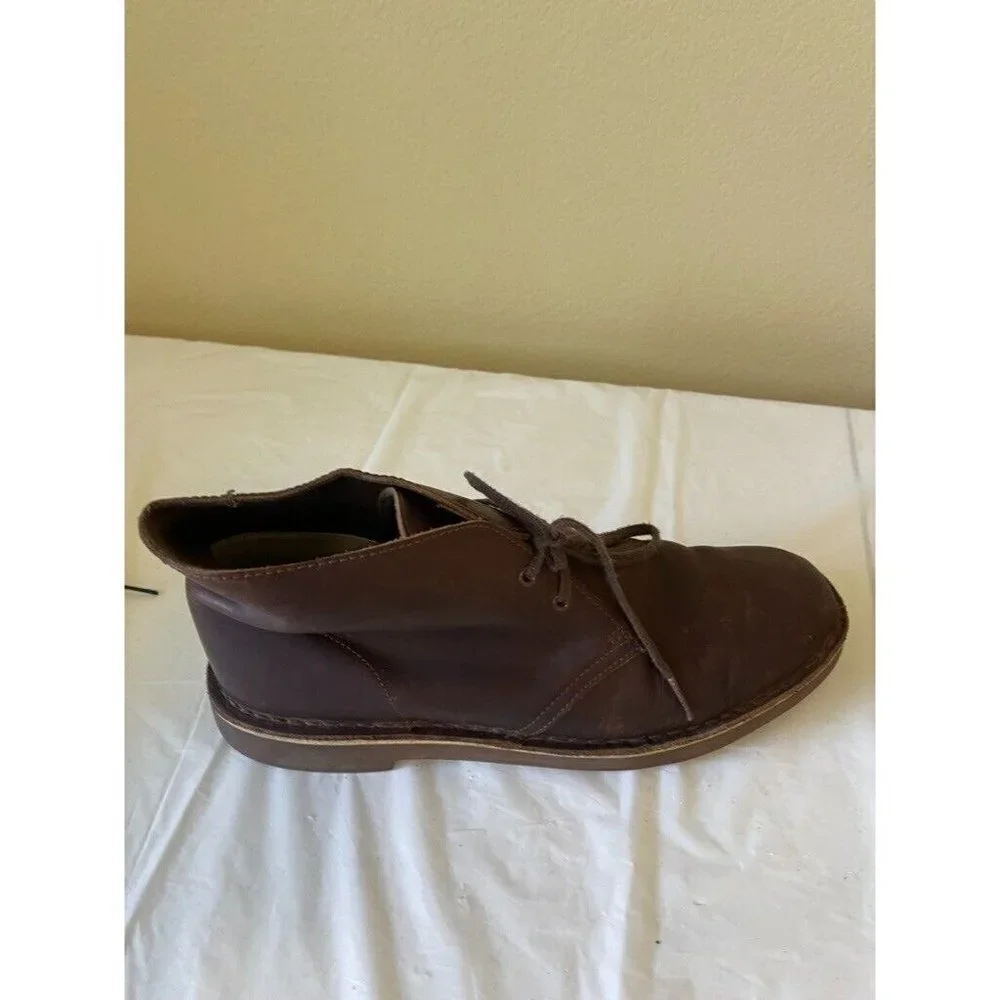 Clarks Men's Bushacre 2 Boot Chukka Desert brown leather 11.5